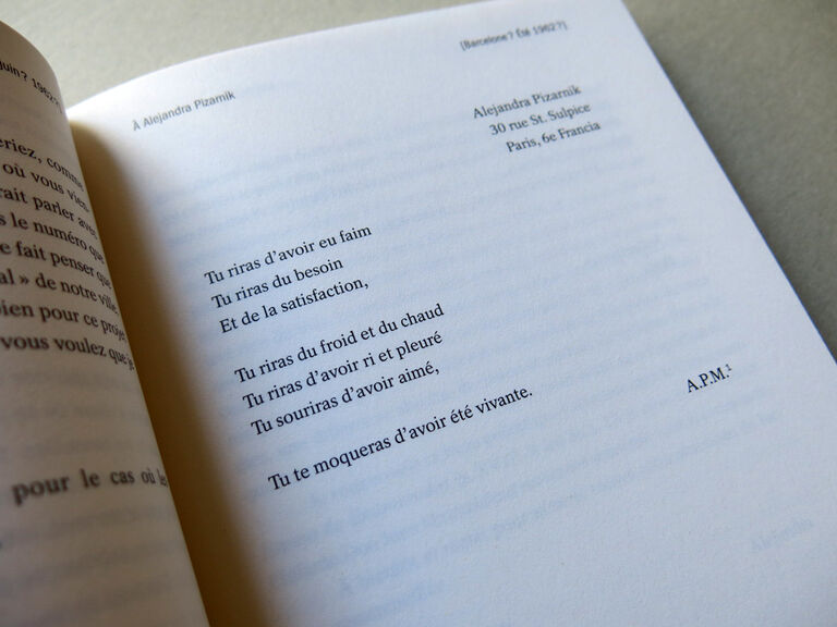 Correspondance — Alejandra Pizarnik, André Pieyre de Mandiargues