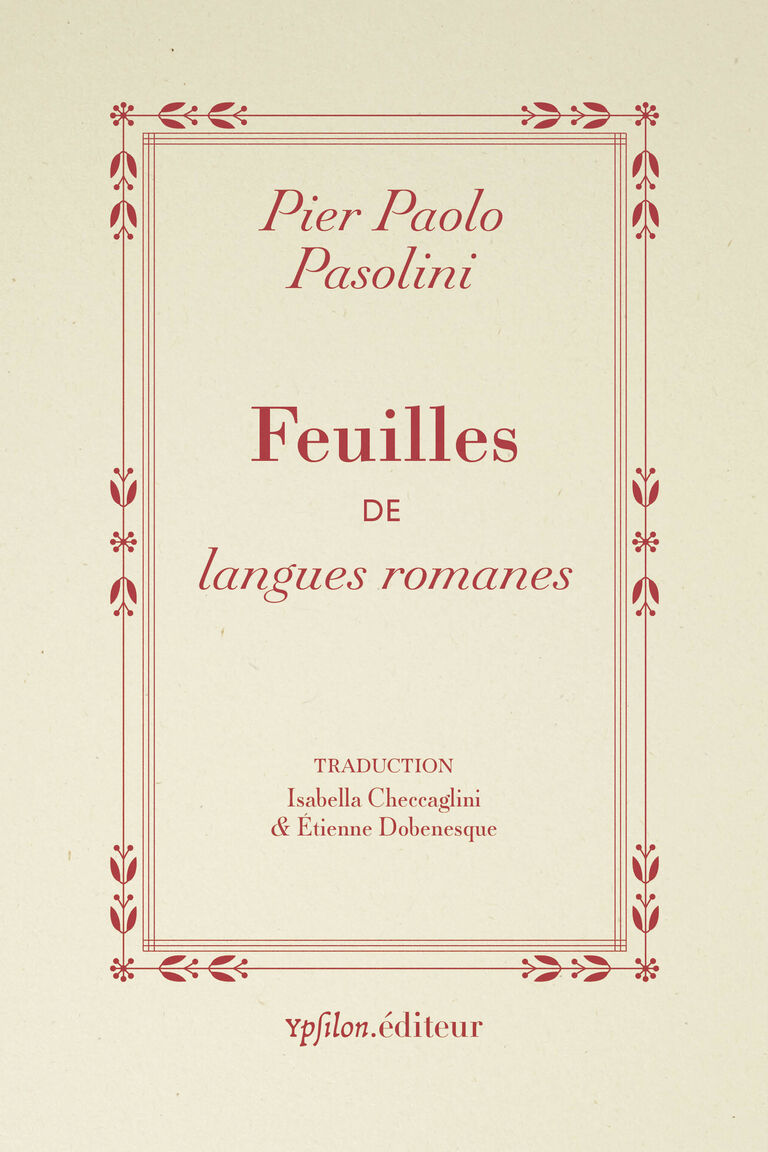 Feuilles de langues romanes — Pier Paolo Pasolini