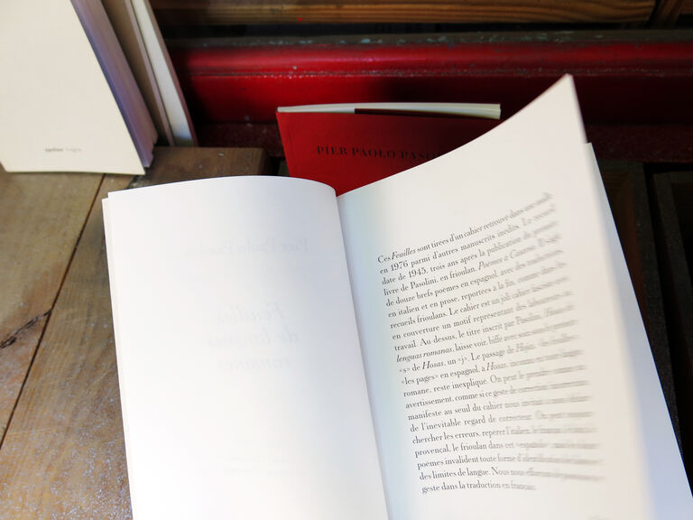 Feuilles de langues romanes — Pier Paolo Pasolini