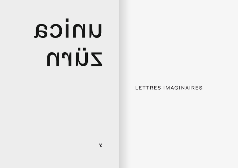 Lettres imaginaires — Unica Zürn