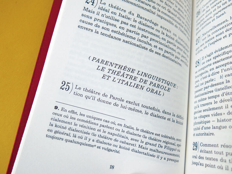 Manifeste pour un nouveau théâtre — Pier Paolo Pasolini