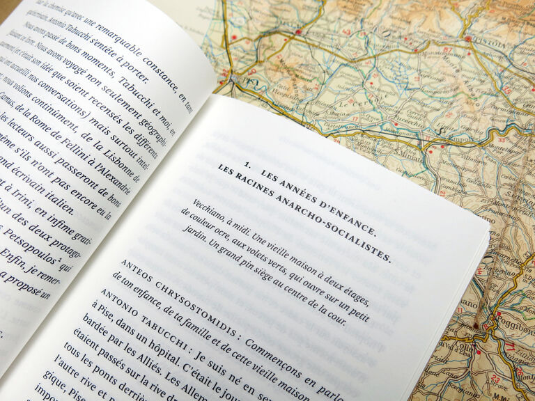 Une chemise pleine de taches — Antonio Tabucchi, Anteos Chrysostomidis