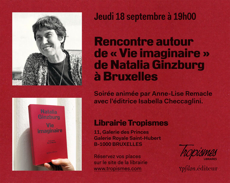 Rencontre autour de Vie imaginaire de Natalia Ginzburg (Bruxelles)