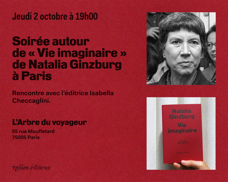 Rencontre autour de Vie imaginaire de Natalia Ginzburg (Paris)